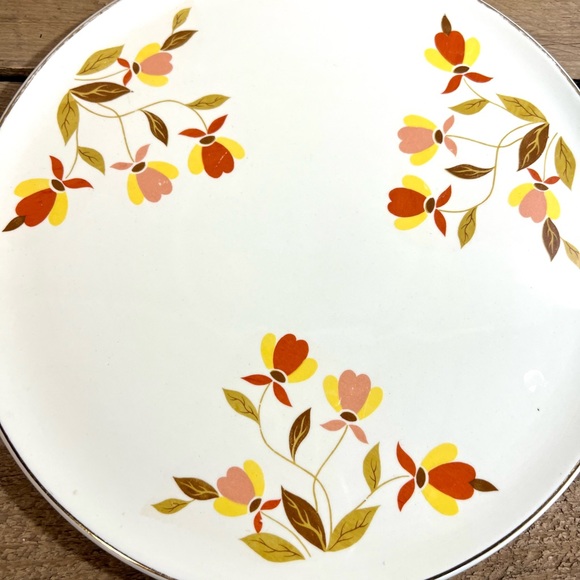 Vintage superior hall autumn leaf cake plate replacement - Picture 6 of 6